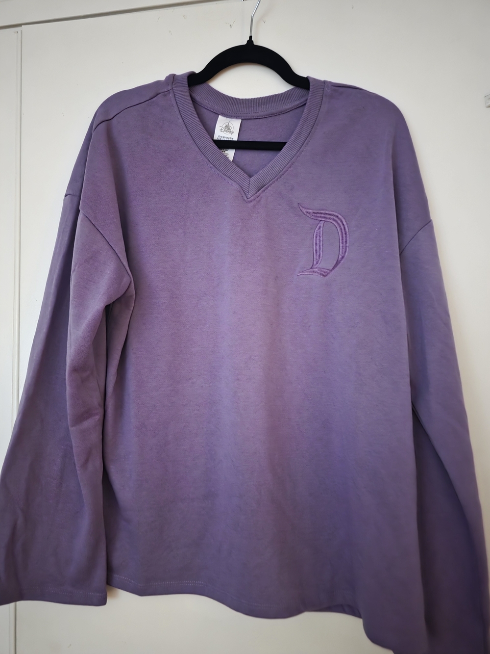 Disney Lavender Crewneck Sweatshirt with Subtle Logo